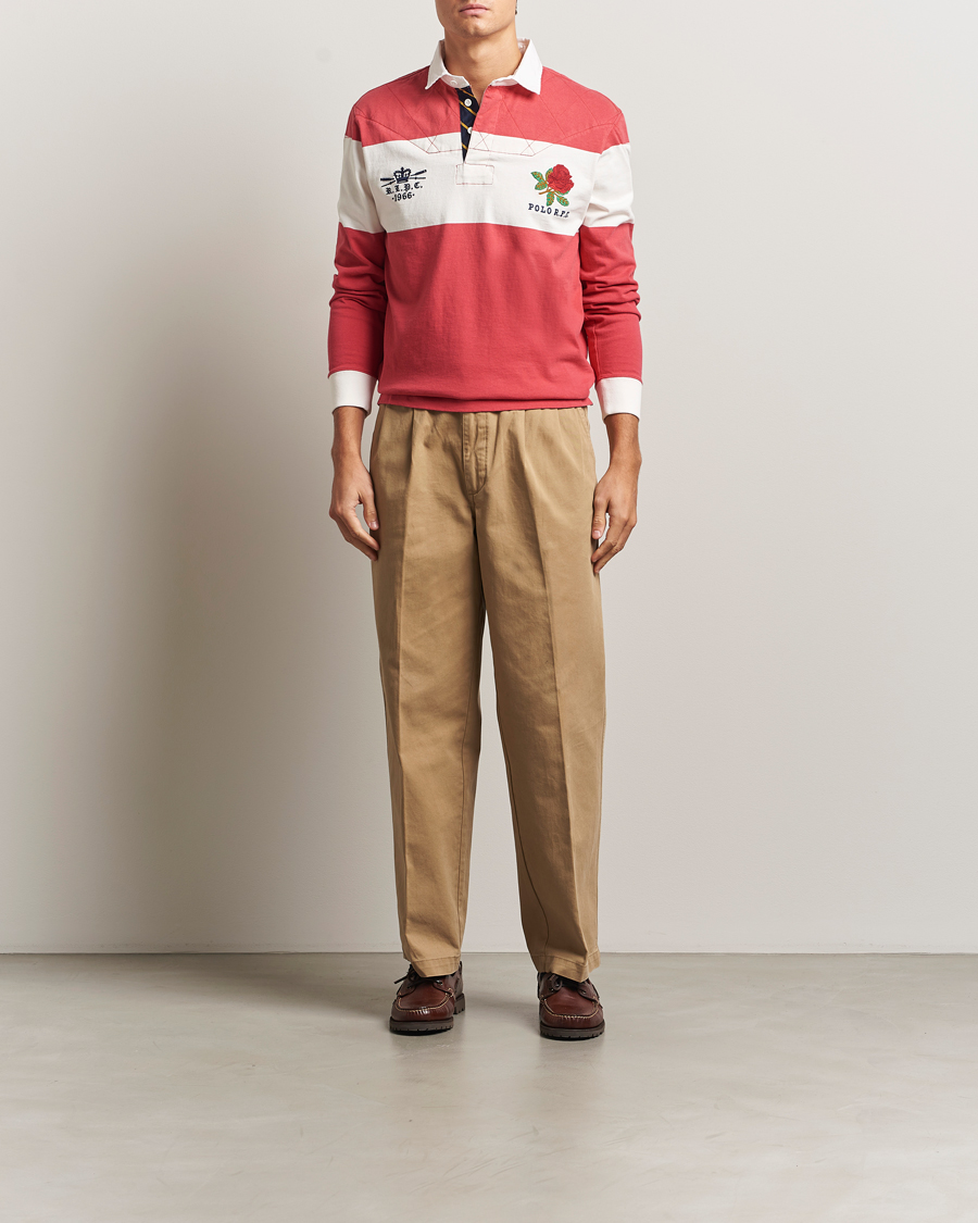 Men | Sweaters & Knitwear | Polo Ralph Lauren | Sport Rugby Sweater Sunrise Red