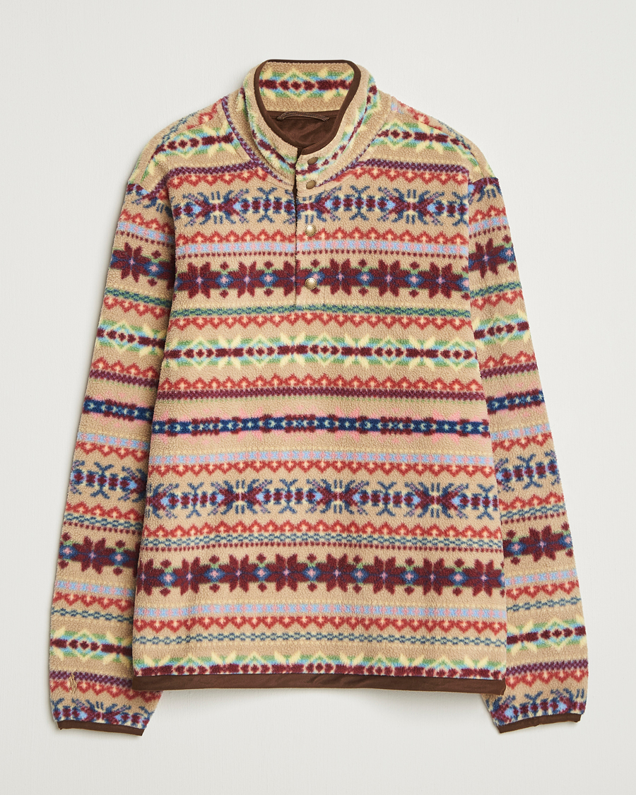 Men | Sweaters & Knitwear | Polo Ralph Lauren | Printed Fleece Camel Combo
