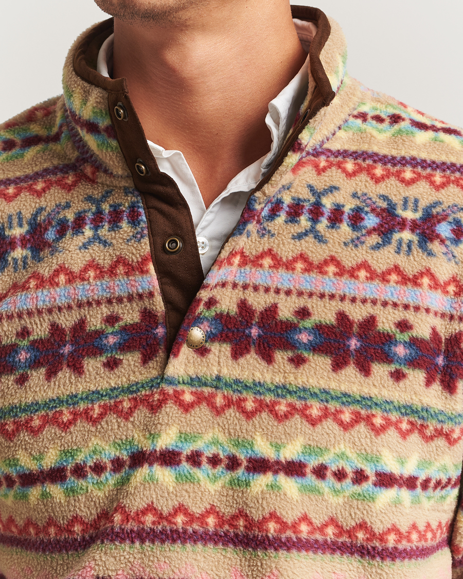 Men | Sweaters & Knitwear | Polo Ralph Lauren | Printed Fleece Camel Combo