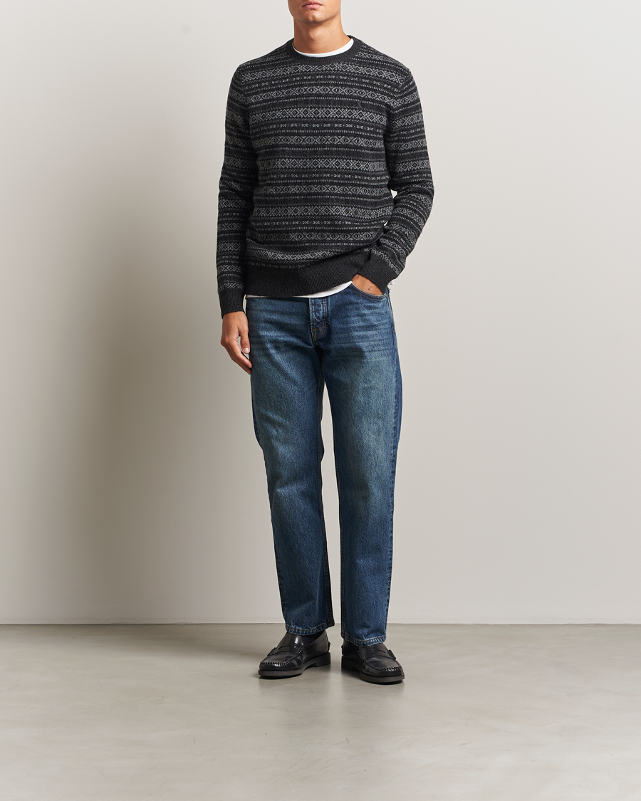 Men | Sweaters & Knitwear | Polo Ralph Lauren | Fairisle Wool Sweater Charcoal Combo