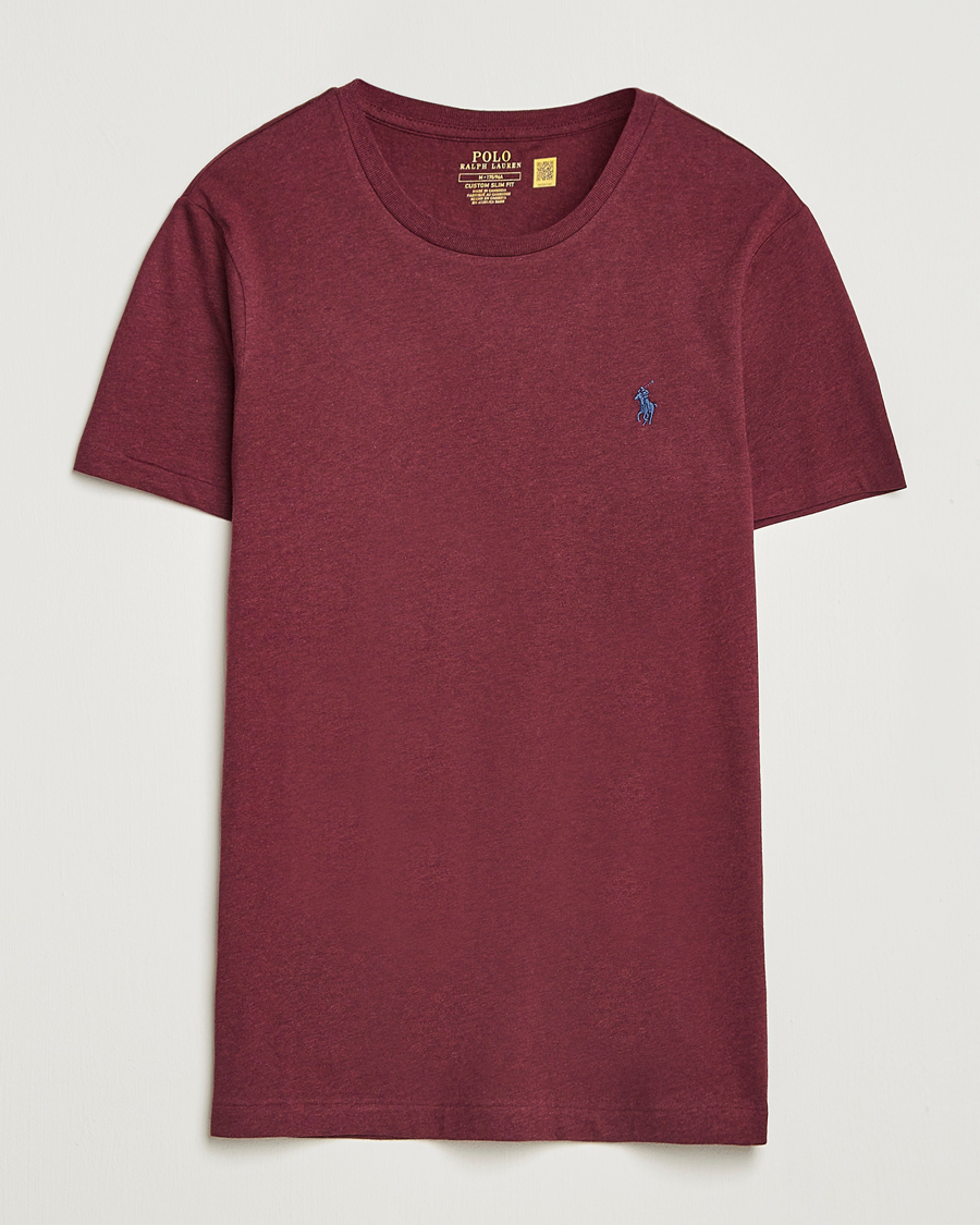 Men | T-Shirts | Polo Ralph Lauren | Crew Neck T-Shirt Spring Wine Heather