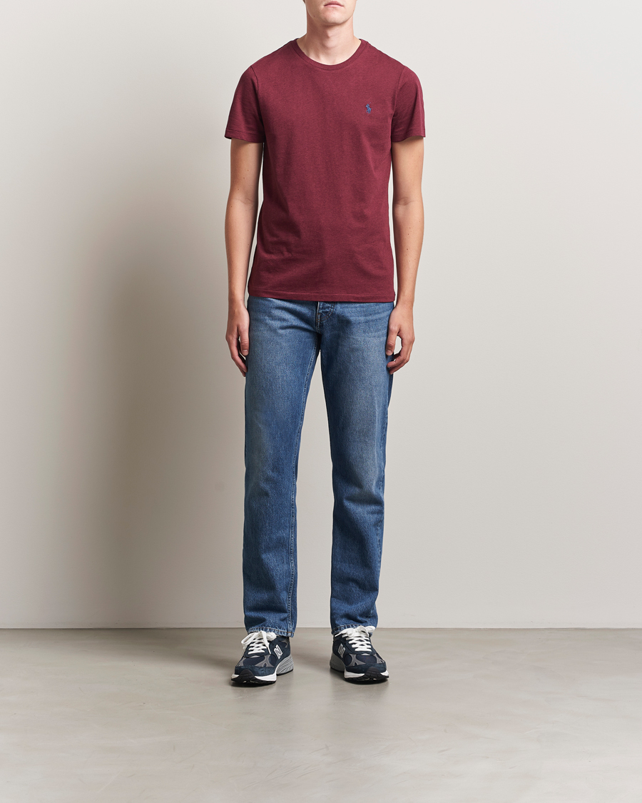 Men | T-Shirts | Polo Ralph Lauren | Crew Neck T-Shirt Spring Wine Heather