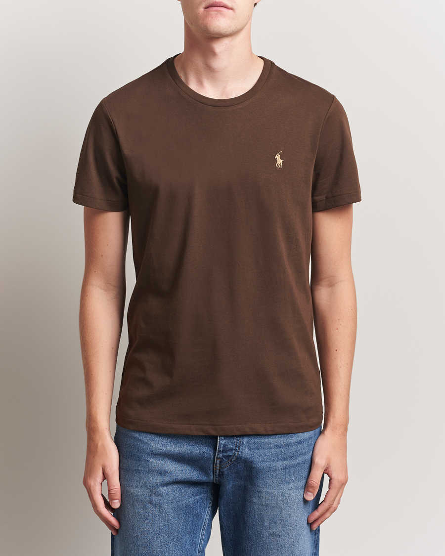 Men | T-Shirts | Polo Ralph Lauren | Crew Neck T-Shirt Nutmeg Brown