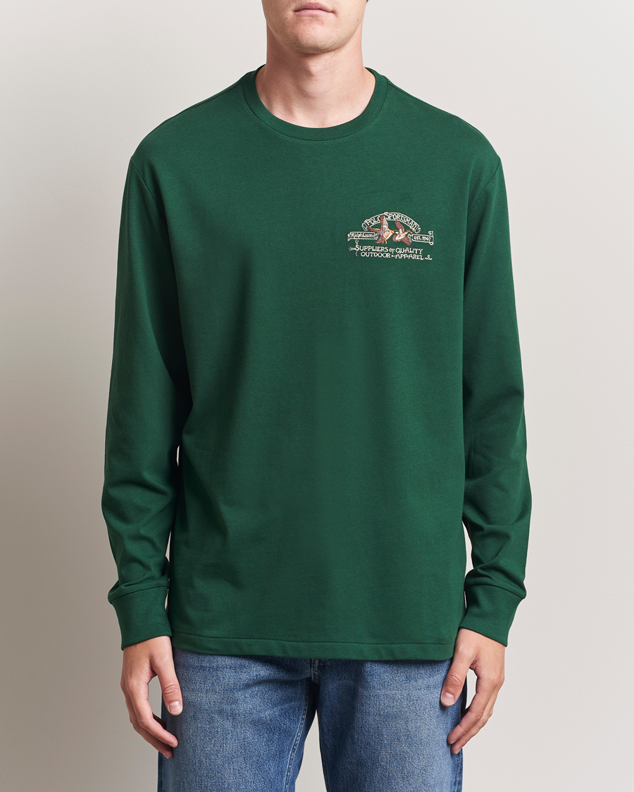 Men | T-Shirts | Polo Ralph Lauren | Classic Fit Long Sleeve Jersey T-Shirt Vintage Pine