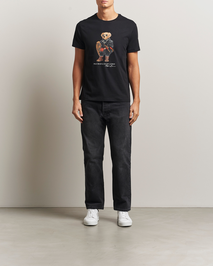 Men | T-Shirts | Polo Ralph Lauren | Holiday Bear T-Shirt Polo Black