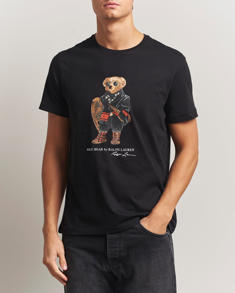 Men | T-Shirts | Polo Ralph Lauren | Holiday Bear T-Shirt Polo Black