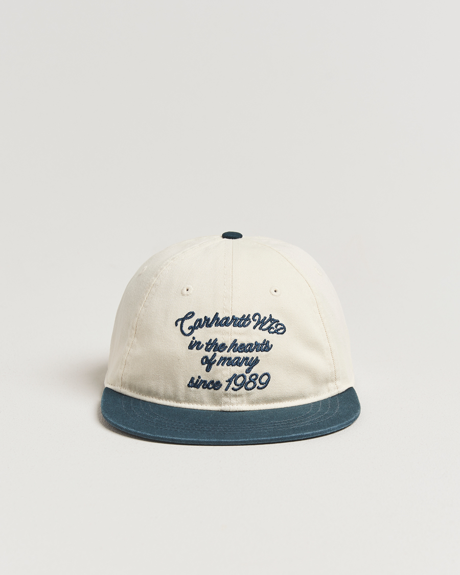 Men | Hats & Caps | Carhartt WIP | Alston Cap Natural/Deep Lagon
