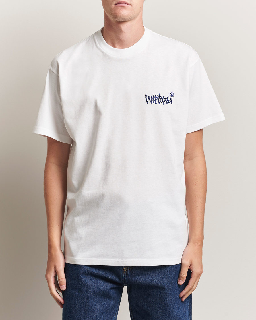 Men | T-Shirts | Carhartt WIP | Wiptopia Script T-Shirt White