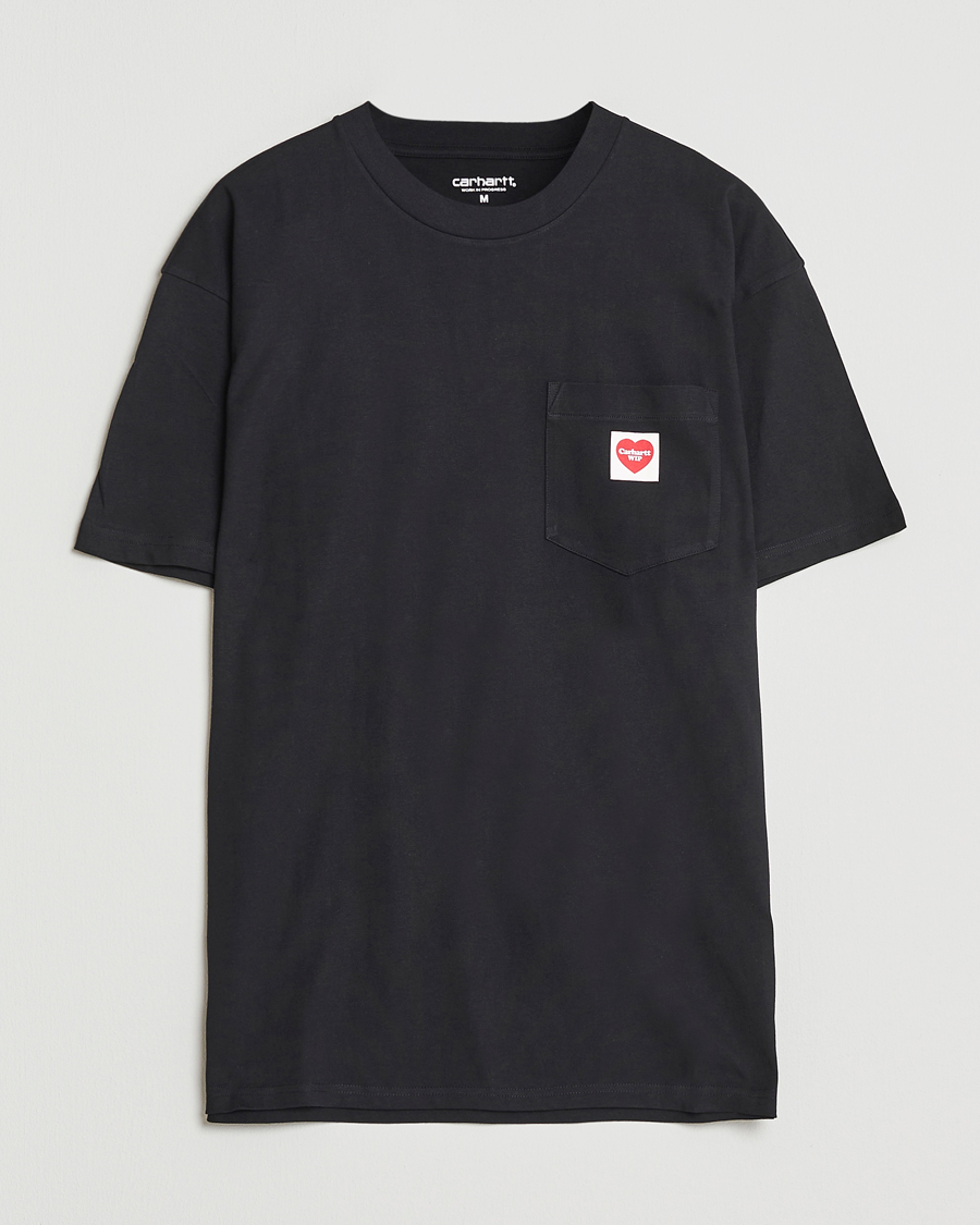 Men | T-Shirts | Carhartt WIP | Pocket Heart T-Shirt Black