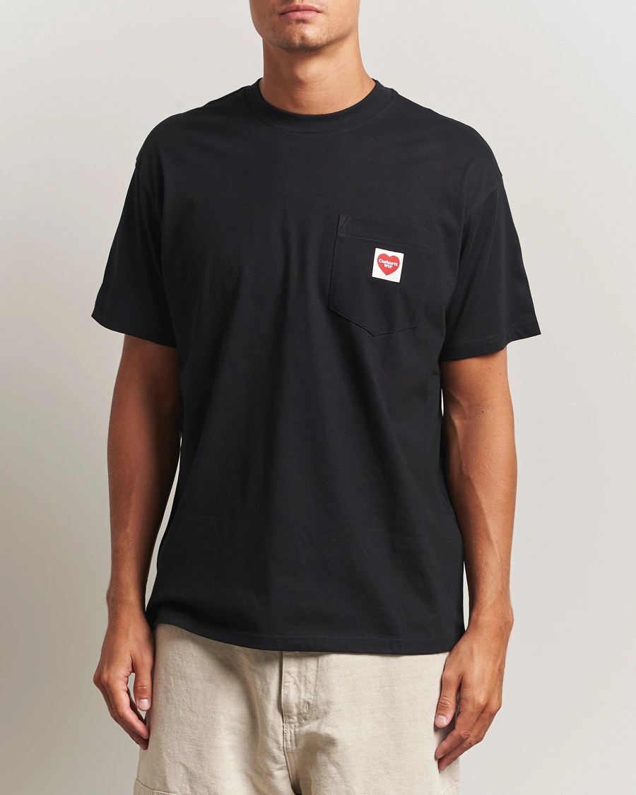 Men | T-Shirts | Carhartt WIP | Pocket Heart T-Shirt Black