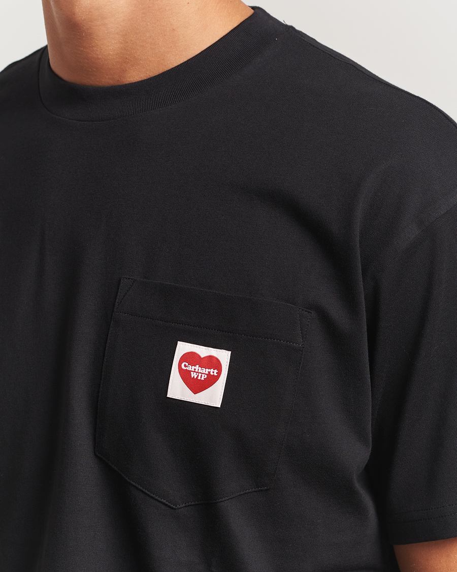 Men | T-Shirts | Carhartt WIP | Pocket Heart T-Shirt Black