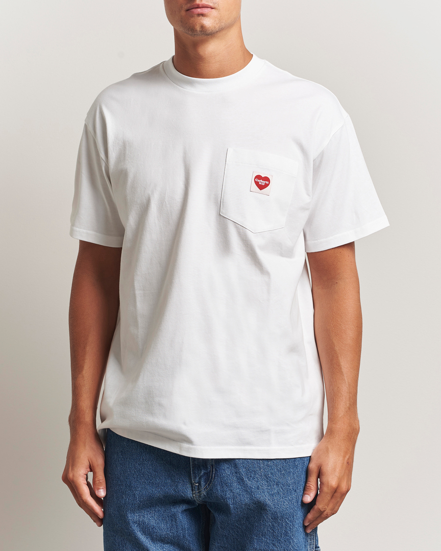 Men | T-Shirts | Carhartt WIP | Pocket Heart T-Shirt White