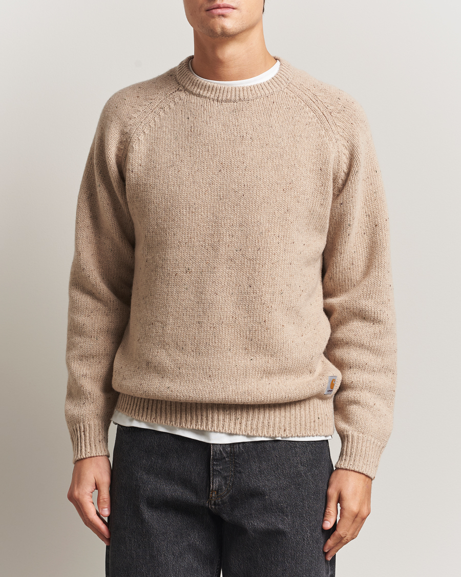 Men | Sweaters & Knitwear | Carhartt WIP | Anglistic Wool/Cotton Sweater Fleur De Sel