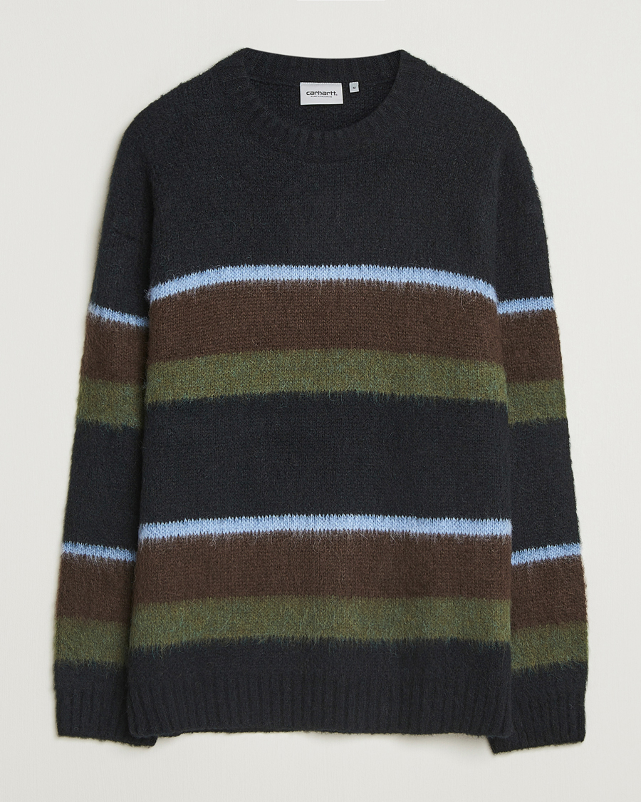 Men | Sweaters & Knitwear | Carhartt WIP | Merton Striped Alpaca Sweater Palisander