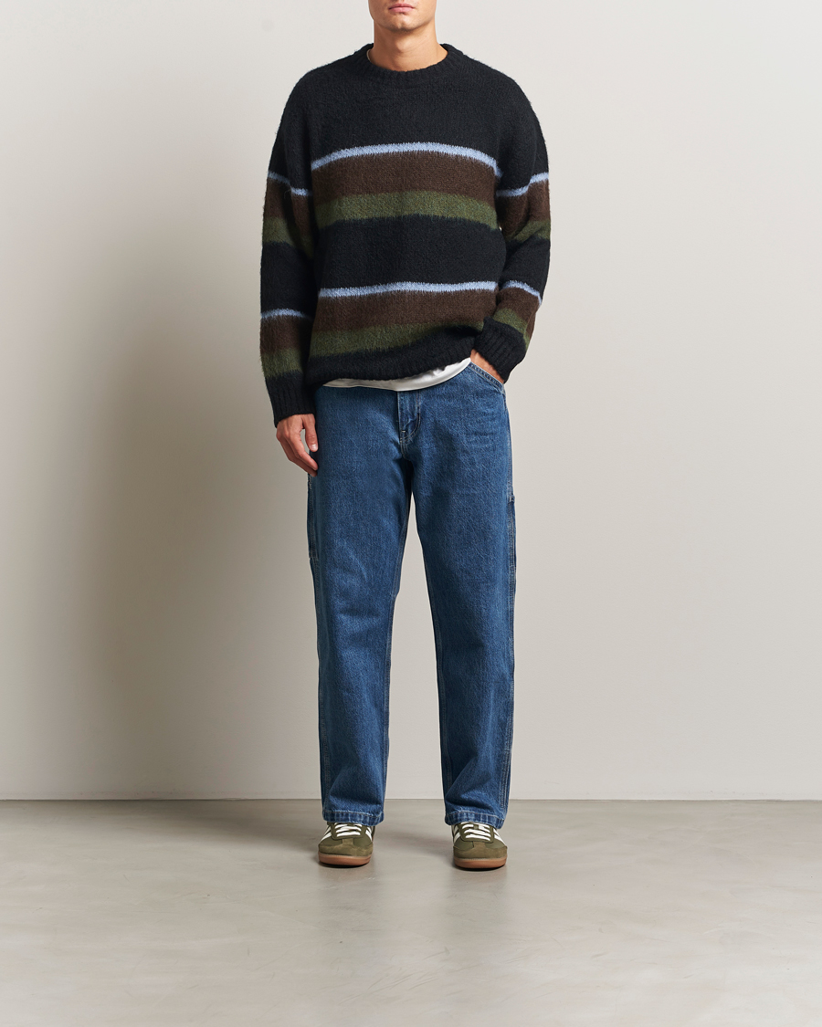 Men | Sweaters & Knitwear | Carhartt WIP | Merton Striped Alpaca Sweater Palisander