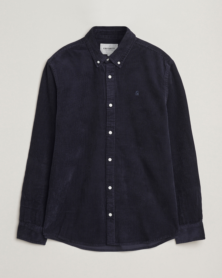 Men | Shirts | Carhartt WIP | Madison Cord Shirt Dark Navy