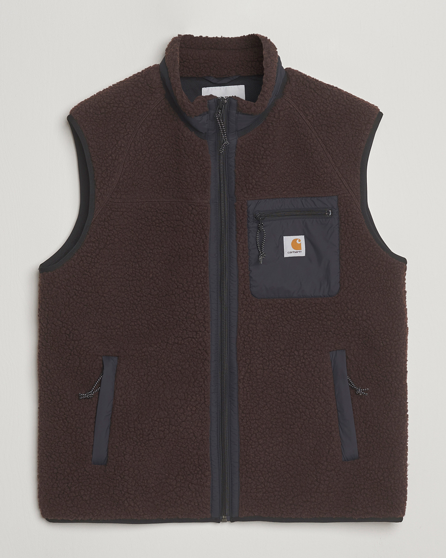 Men | Coats & Jackets | Carhartt WIP | Prentis Pile Vest Palisander Brown