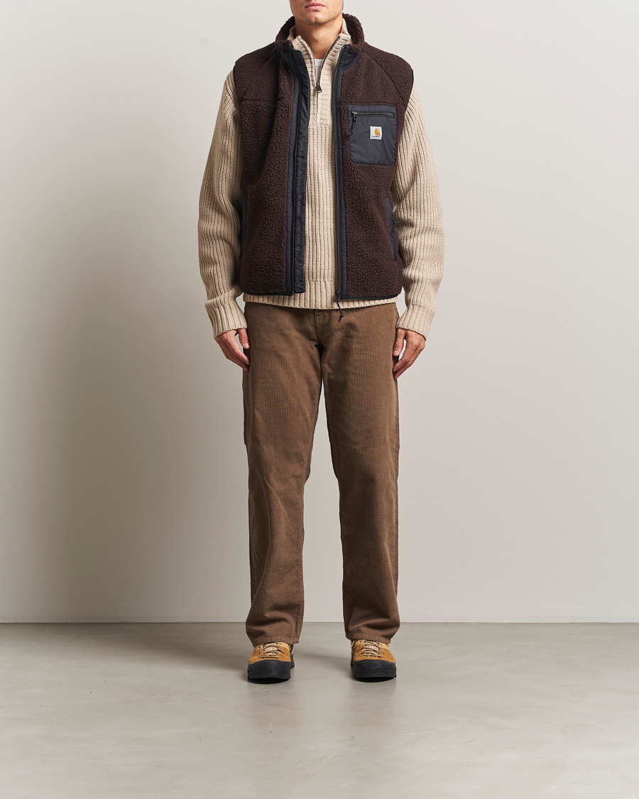 Men | Coats & Jackets | Carhartt WIP | Prentis Pile Vest Palisander Brown