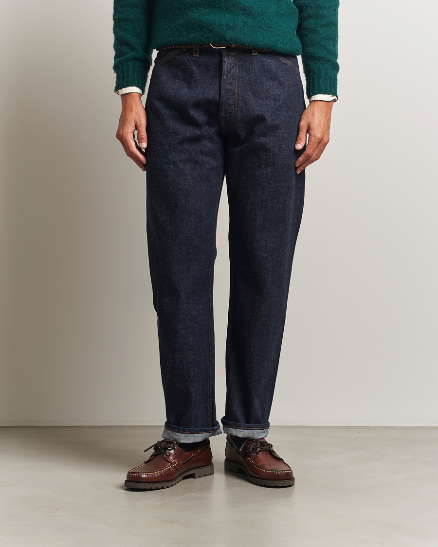 Men | Jeans | Drake's | 5-Pocket Japanese Selvedge Jeans Indigo