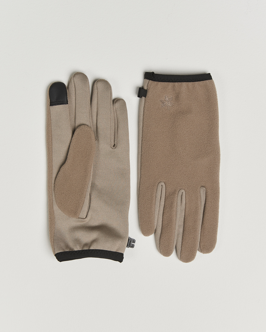 Men | Gloves | Goldwin | Polartec Powerstretch Gloves Beige
