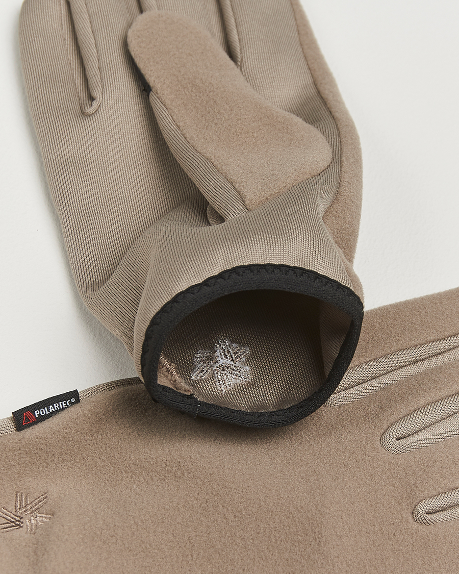 Men | Gloves | Goldwin | Polartec Powerstretch Gloves Beige