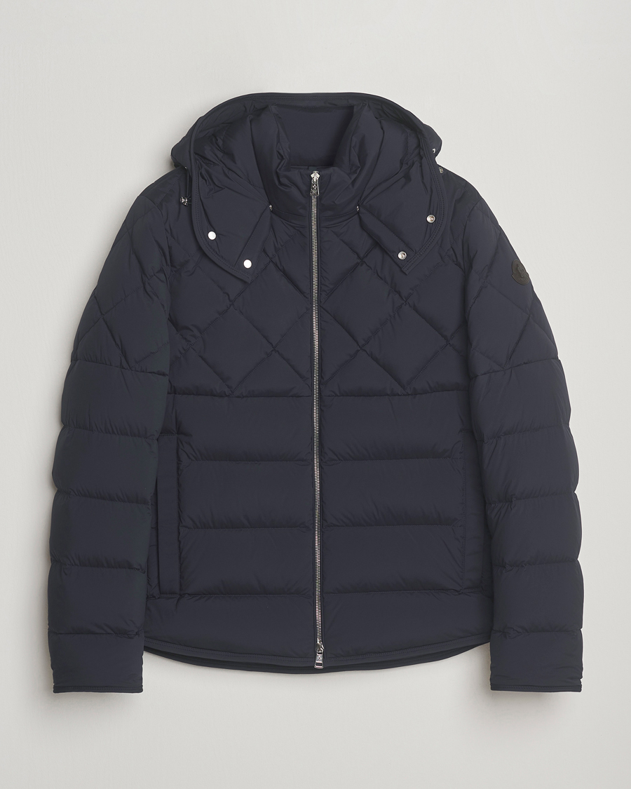 Men | Coats & Jackets | Moncler | Cecaud Down Biker Jacket Navy