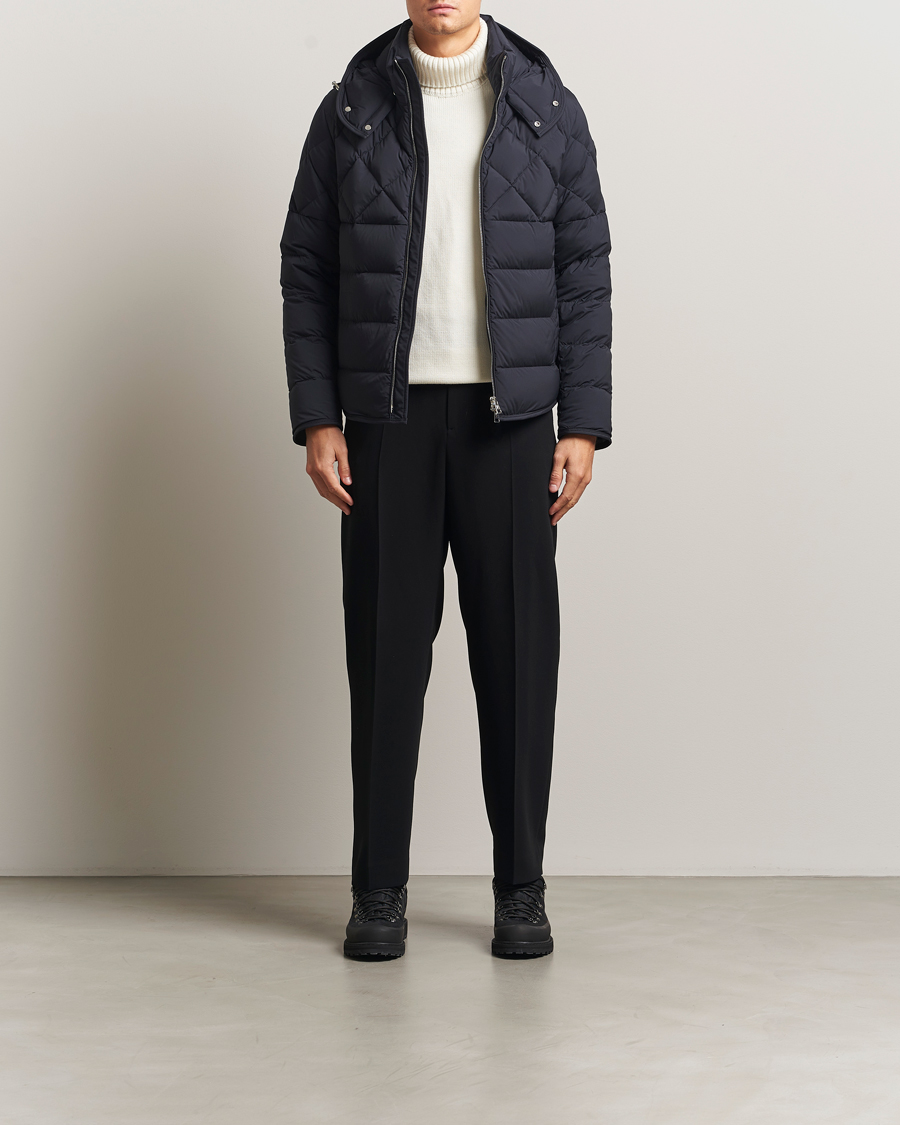 Men | Coats & Jackets | Moncler | Cecaud Down Biker Jacket Navy