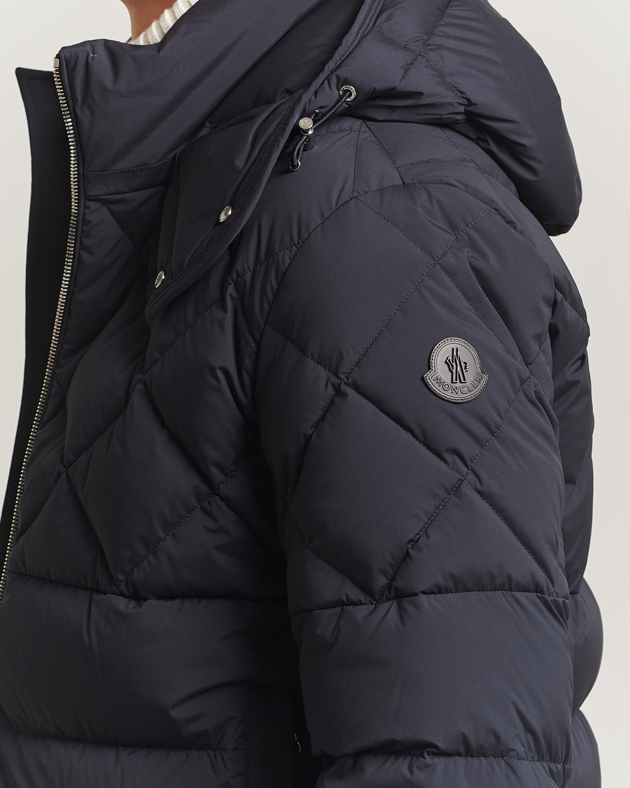 Men | Coats & Jackets | Moncler | Cecaud Down Biker Jacket Navy