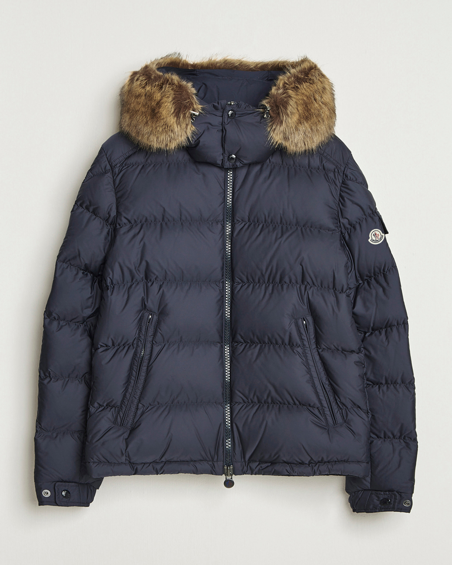 Men | Coats & Jackets | Moncler | Maya Faux Fur Jacket Navy