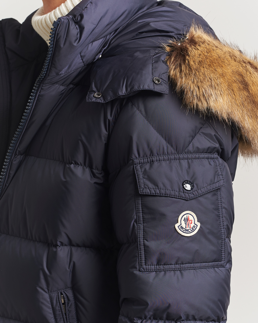 Men | Coats & Jackets | Moncler | Maya Faux Fur Jacket Navy