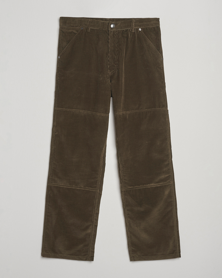 Men | Trousers | Moncler | Corduroy Drawstring Trousers Military