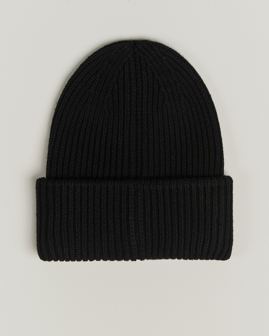 Men | Beanies | Moncler | Cashmere Beanie Black