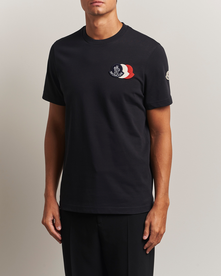 Men | T-Shirts | Moncler | Patch Logo T-Shirt Navy