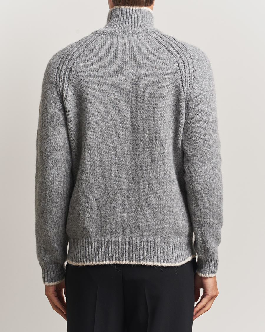 Men | Sweaters & Knitwear | Moncler | Wool Turtleneck Grey Melange