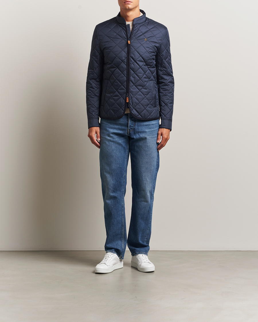 Men | Coats & Jackets | Morris | Teddy Quilted Jacket Old Blue