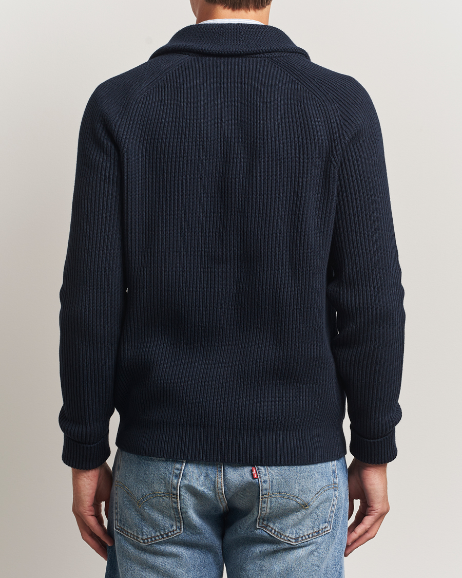 Men | Sweaters & Knitwear | Morris | Brayden Shawl Cardigan Navy