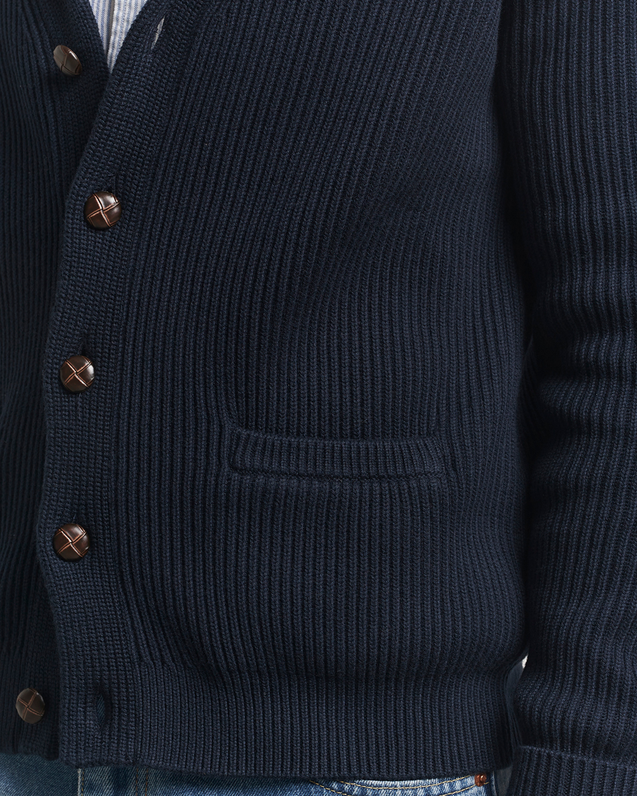 Men | Sweaters & Knitwear | Morris | Brayden Shawl Cardigan Navy