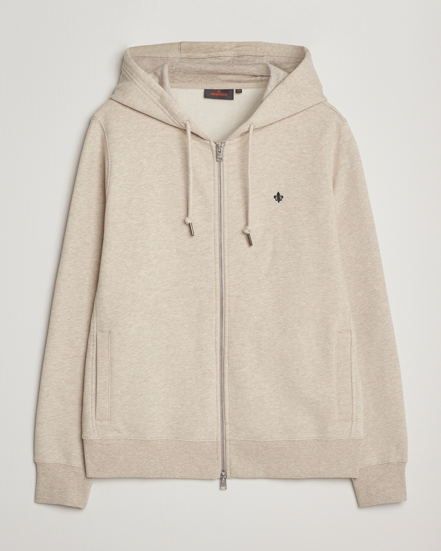 Men | Sweaters & Knitwear | Morris | Brandon Lily Full Zip Hoodie Khaki