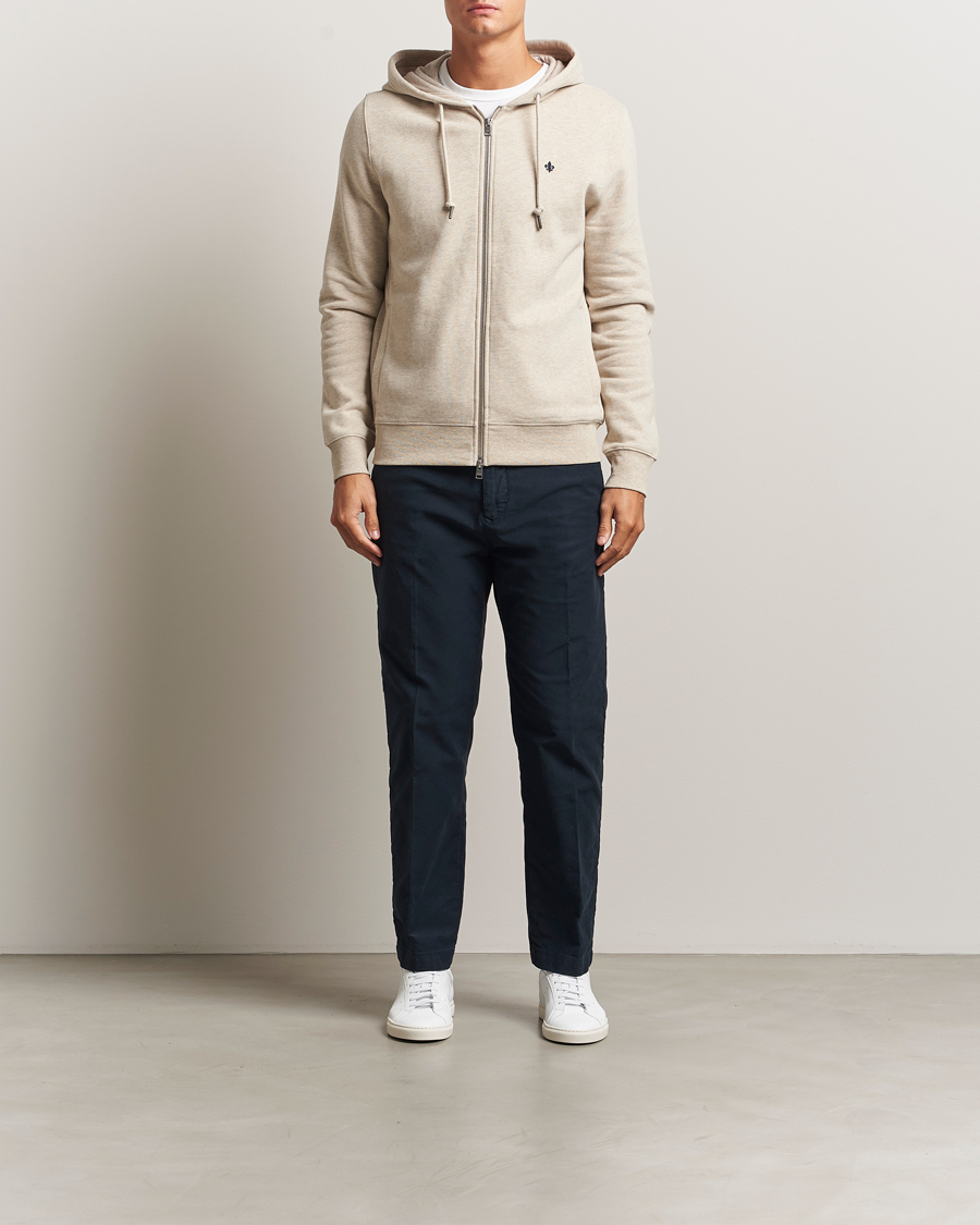 Men | Sweaters & Knitwear | Morris | Brandon Lily Full Zip Hoodie Khaki