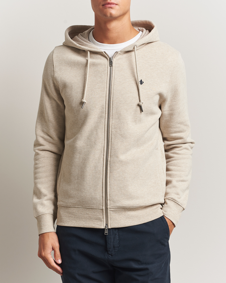 Men | Sweaters & Knitwear | Morris | Brandon Lily Full Zip Hoodie Khaki