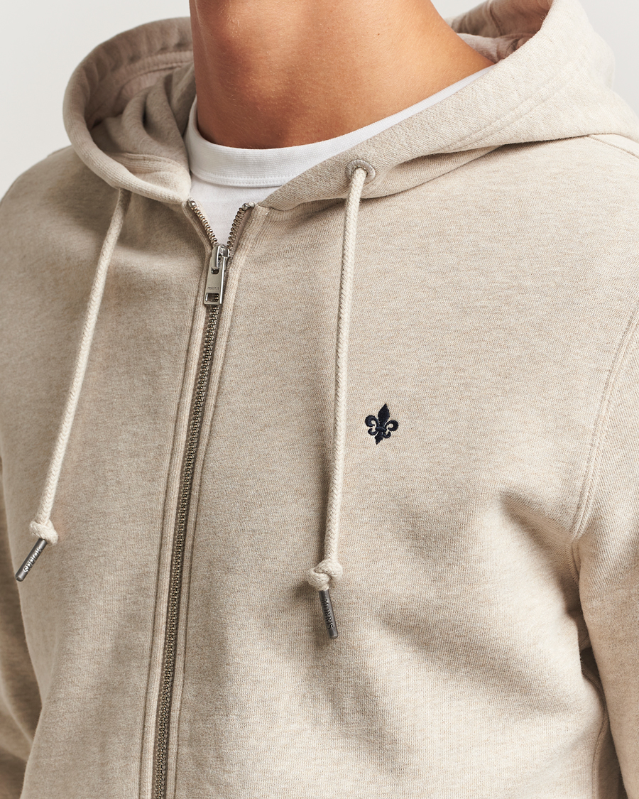 Men | Sweaters & Knitwear | Morris | Brandon Lily Full Zip Hoodie Khaki