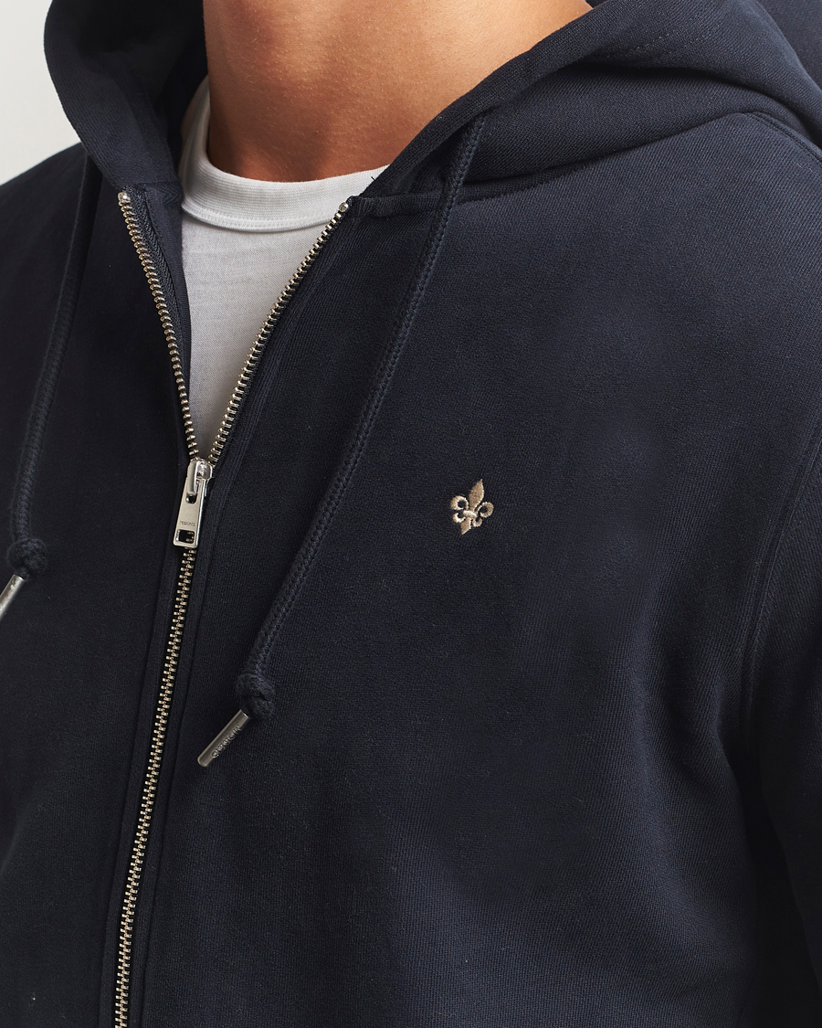 Men | Sweaters & Knitwear | Morris | Brandon Lily Full Zip Hoodie Old Blue