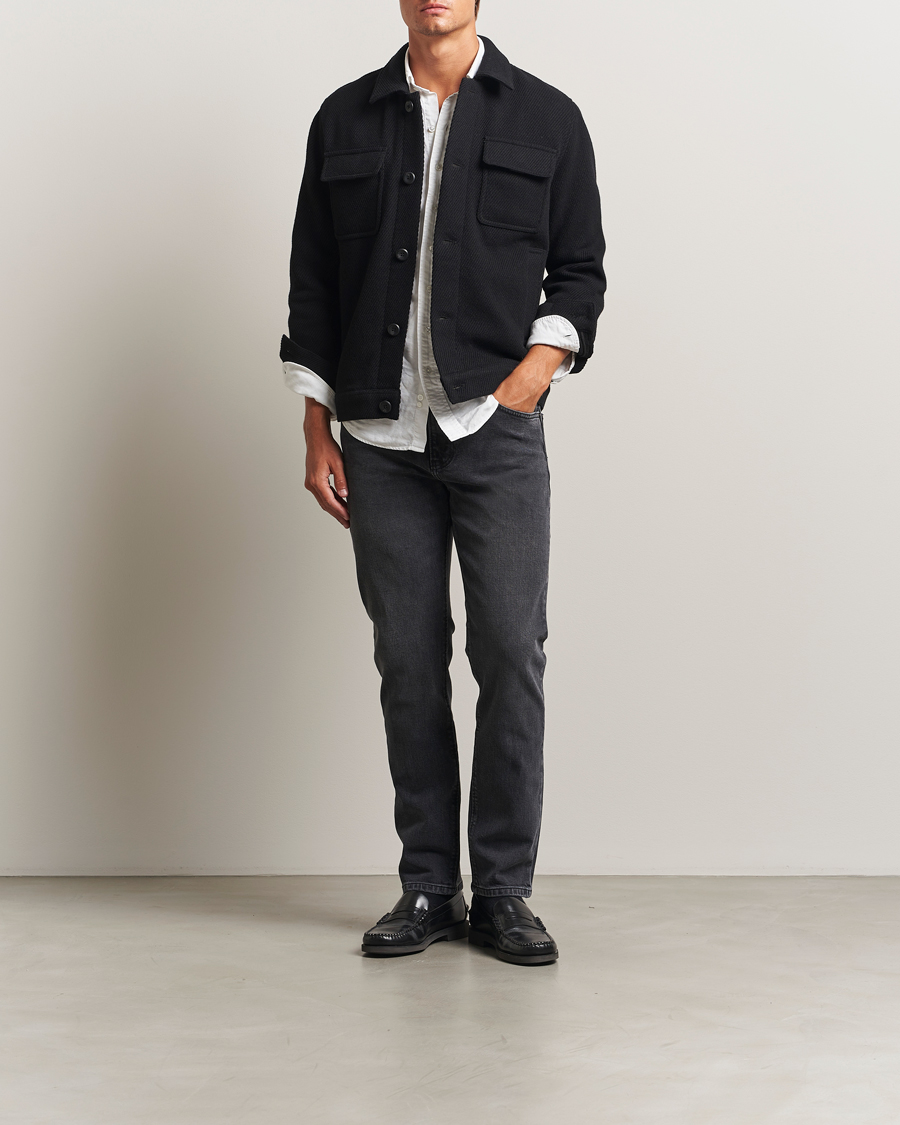 Men | Jeans | Jeanerica | TM005 Tapered Jeans Black Overdye