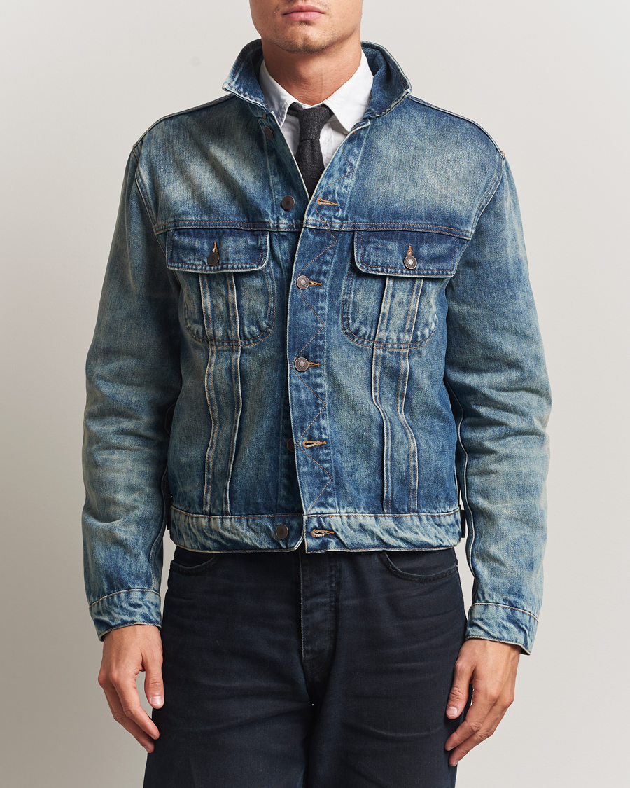 Men | Coats & Jackets | Jeanerica | Alex Denim Jacket Vintage Blue