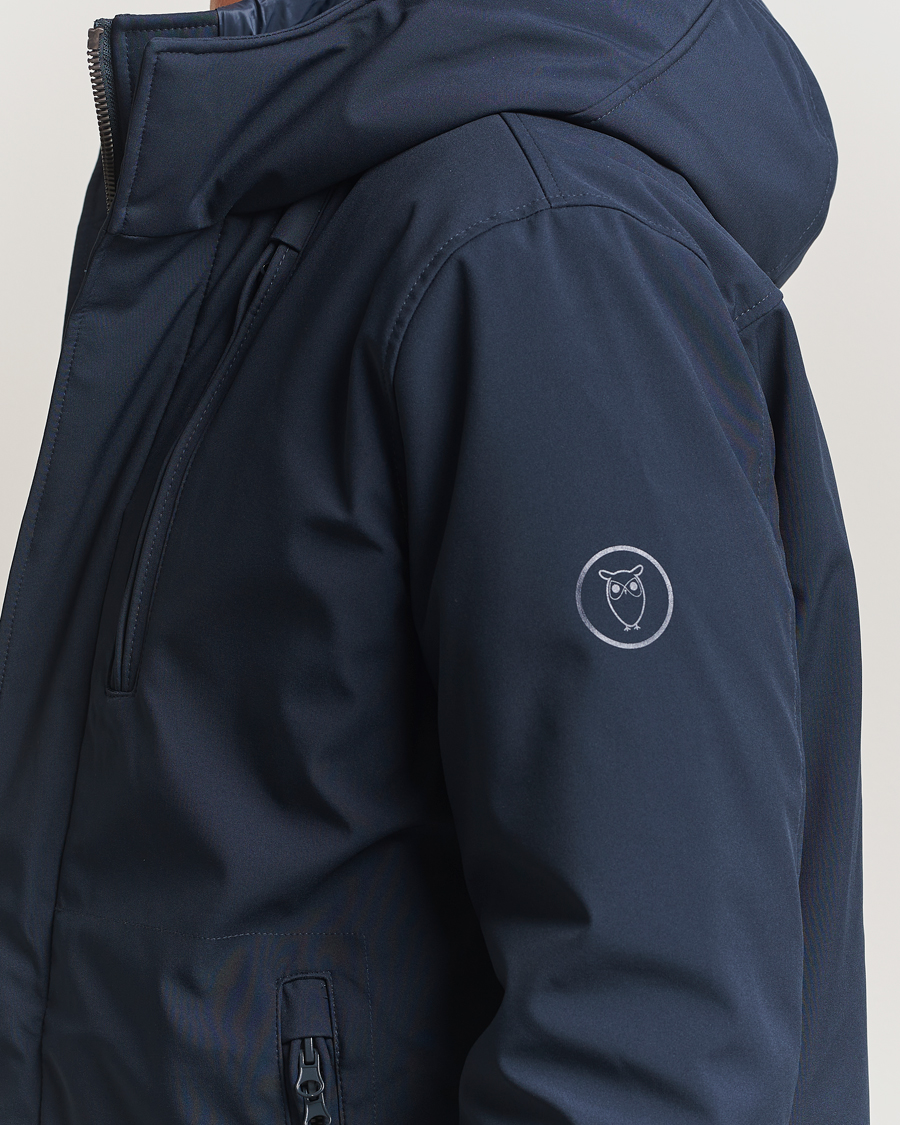 Men | Coats & Jackets | KnowledgeCotton Apparel | Climateshell Padded Jacket Navy