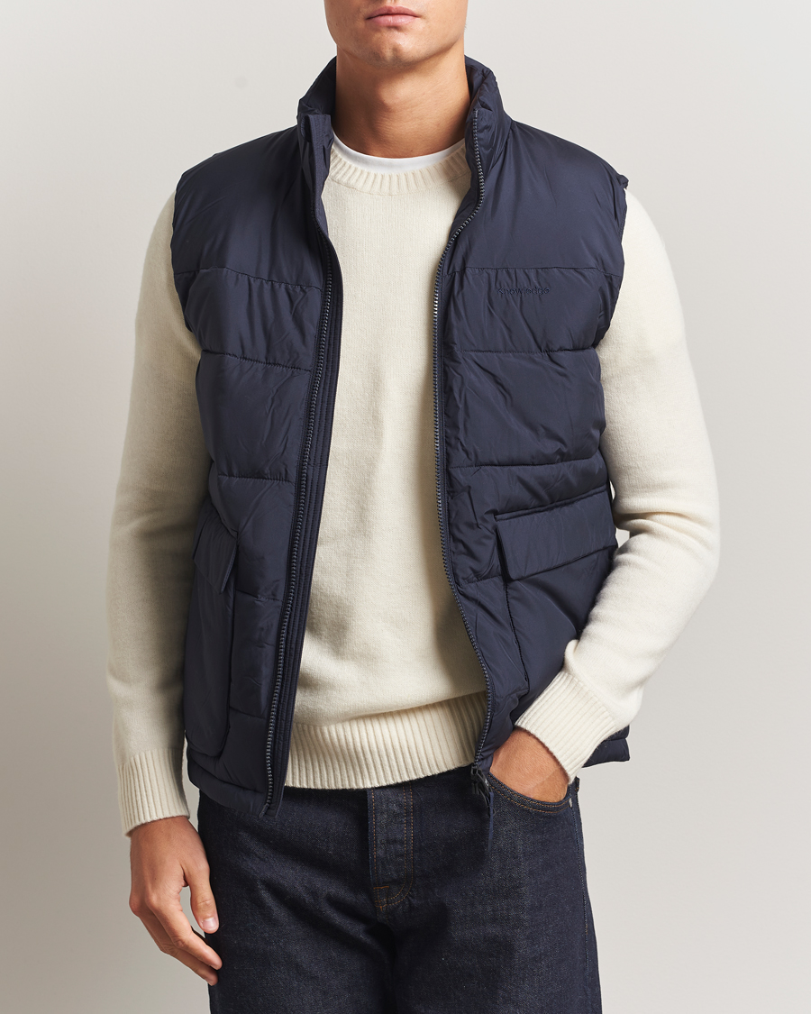 Men | Gilets | KnowledgeCotton Apparel | Puffer Vest Night Sky