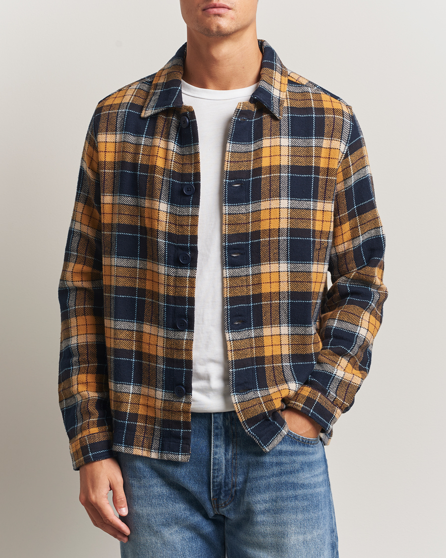 Men | Shirts | KnowledgeCotton Apparel | Big Check Overshirt Multi