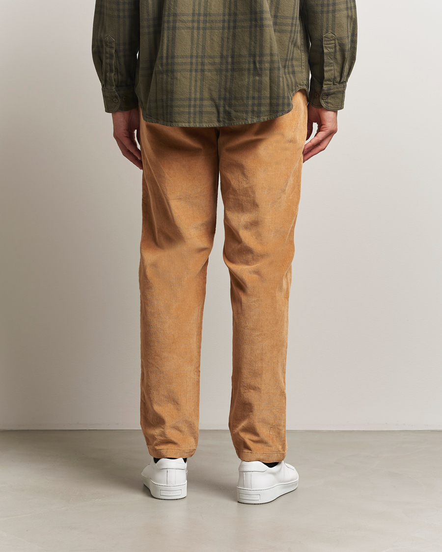 Men | Trousers | KnowledgeCotton Apparel | Chuck Regular Cord Trousers Cinamon