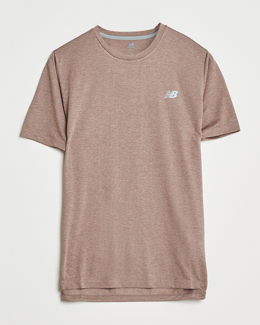 Men | T-Shirts | New Balance Running | Athletics Short Sleeve T-Shirt Earth Shadow Heather