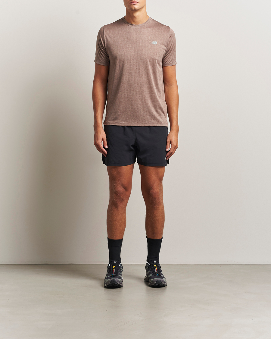 Men | T-Shirts | New Balance Running | Athletics Short Sleeve T-Shirt Earth Shadow Heather